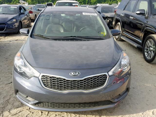 KNAFZ4A83F5361579 - 2015 KIA FORTE EX BLUE photo 9