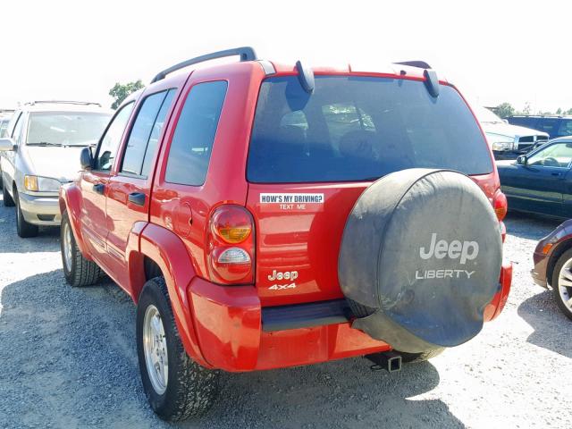 1J4GL58K92W338774 - 2002 JEEP LIBERTY LI RED photo 3