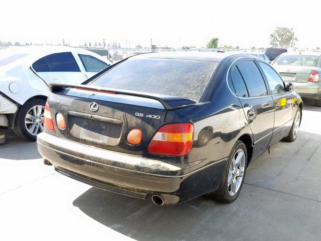 JT8BH68X4W0008227 - 1998 LEXUS GS 400 BLACK photo 4