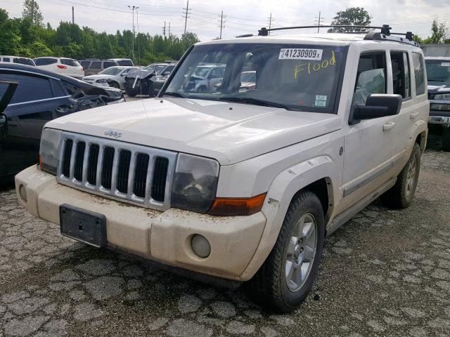 1J8HG58257C556856 - 2007 JEEP COMMANDER WHITE photo 2