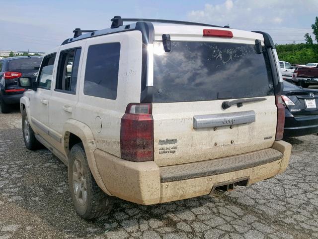 1J8HG58257C556856 - 2007 JEEP COMMANDER WHITE photo 3