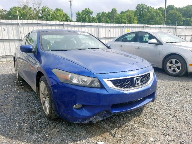 1HGCS22848A011547 - 2008 HONDA ACCORD EXL BLUE photo 1