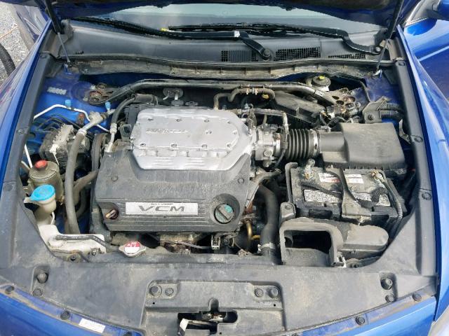 1HGCS22848A011547 - 2008 HONDA ACCORD EXL BLUE photo 7