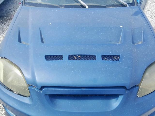 2HGEJ6447VH120062 - 1997 HONDA CIVIC DX BLUE photo 7