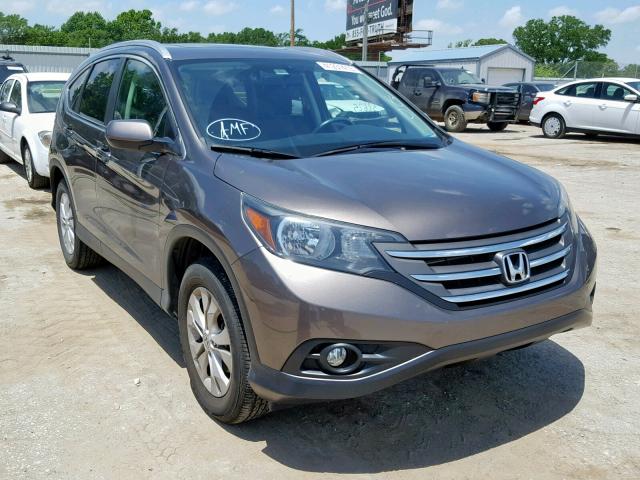 2HKRM4H78EH713856 - 2014 HONDA CR-V EXL BROWN photo 1