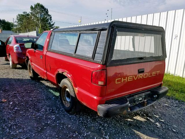 1GCCS145328133973 - 2002 CHEVROLET S TRUCK S1 RED photo 3