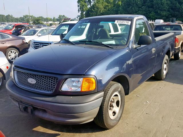 2FTRF17224CA02589 - 2004 FORD F-150 HERI BLUE photo 2