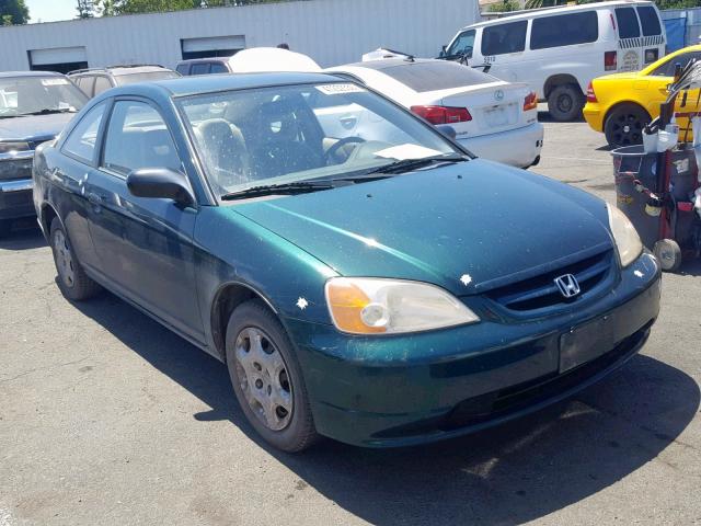 1HGEM21211L035928 - 2001 HONDA CIVIC DX GREEN photo 1