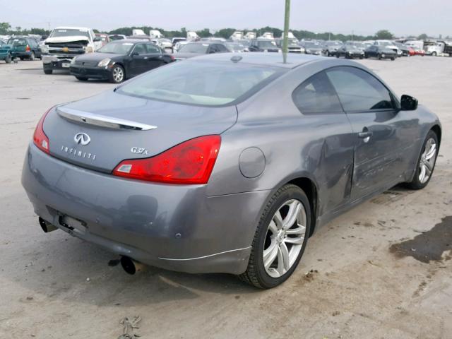 JN1CV6EL8AM152688 - 2010 INFINITI G37 GRAY photo 4