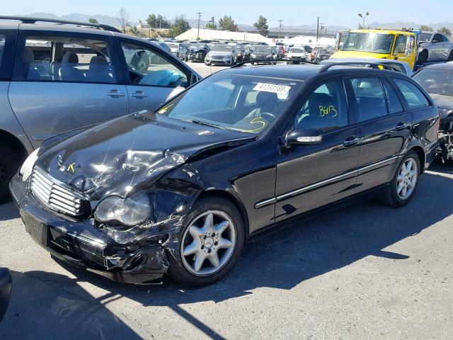 WDBRH81JX4F527146 - 2004 MERCEDES-BENZ C 240 SPOR SILVER photo 2