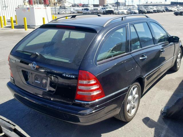 WDBRH81JX4F527146 - 2004 MERCEDES-BENZ C 240 SPOR SILVER photo 4