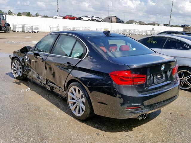 WBA8E1C30HA029145 - 2017 BMW 330E BLACK photo 3