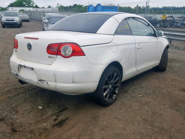 WVWDA71F57V040565 - 2007 VOLKSWAGEN EOS 2.0T S WHITE photo 4
