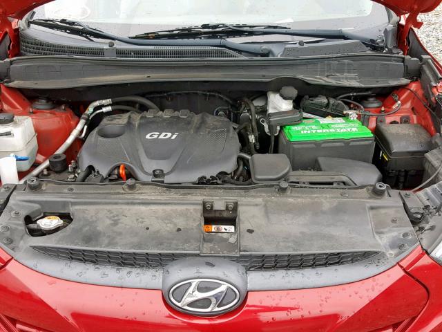 KM8JU3AG0FU051520 - 2015 HYUNDAI TUCSON LIM RED photo 7