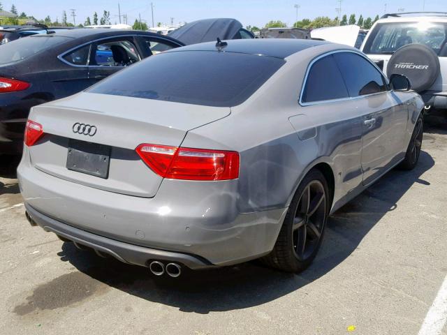 WAUDK78T28A036617 - 2008 AUDI A5 QUATTRO GRAY photo 4