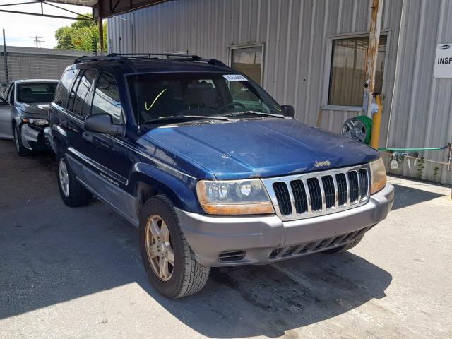 1J4GW48S21C505400 - 2001 JEEP GRAND CHER BLUE photo 1