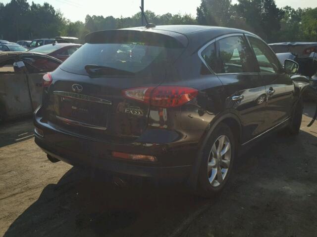 JNKAJ09F28M354761 - 2008 INFINITI EX35 BASE MAROON photo 4