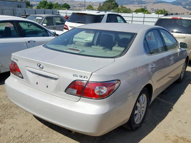 JTHBF30G830135817 - 2003 LEXUS ES 300 SILVER photo 4