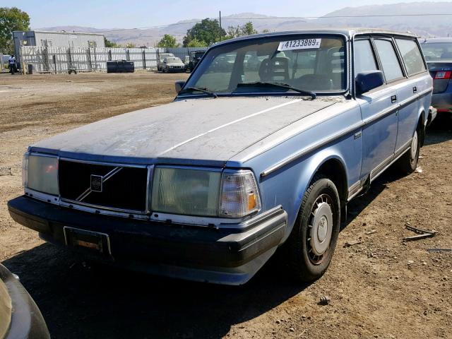 YV1AX8859H1730052 - 1987 VOLVO 245 DL BLUE photo 2