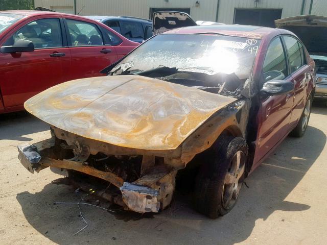 1G8AL55F37Z157091 - 2007 SATURN ION LEVEL RED photo 2
