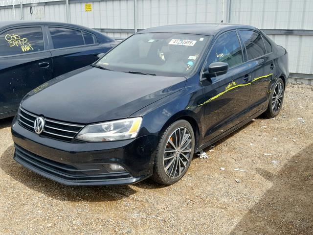 3VWD17AJ1GM307308 - 2016 VOLKSWAGEN JETTA SPOR BLACK photo 2