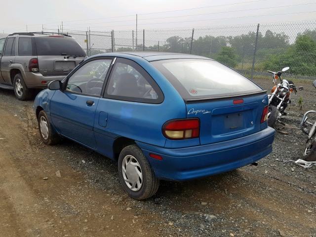 KNJLT05H0S6162226 - 1995 FORD ASPIRE TEAL photo 3