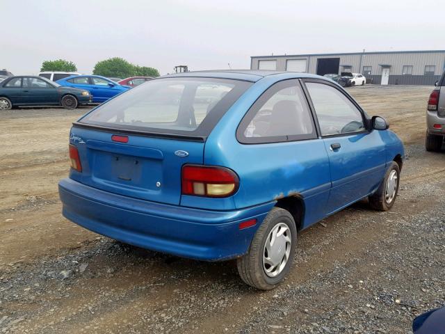 KNJLT05H0S6162226 - 1995 FORD ASPIRE TEAL photo 4