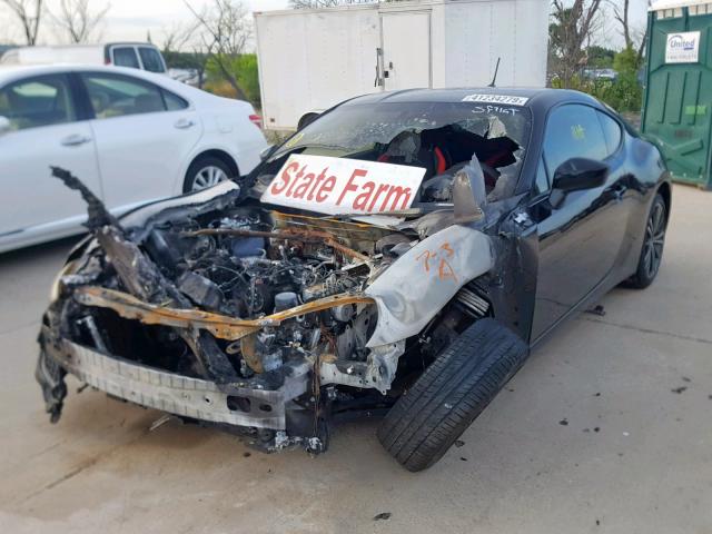 JF1ZNAA14D2717975 - 2013 TOYOTA SCION FR-S BLACK photo 2