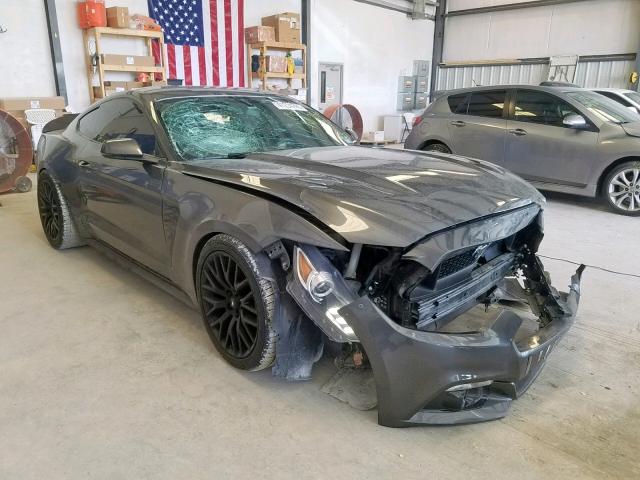 1FA6P8CF6H5256796 - 2017 FORD MUSTANG GT GRAY photo 1