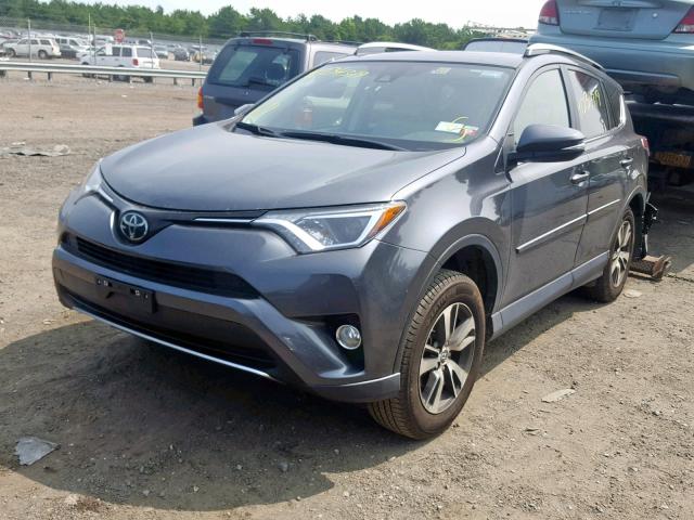 JTMRFREV0JD226421 - 2018 TOYOTA RAV4 ADVEN GRAY photo 2