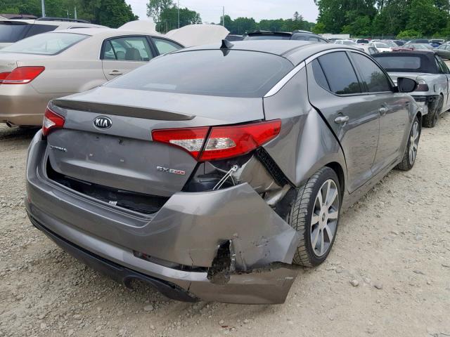 5XXGR4A69DG190108 - 2013 KIA OPTIMA SX SILVER photo 4