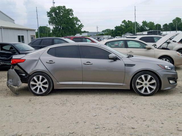 5XXGR4A69DG190108 - 2013 KIA OPTIMA SX SILVER photo 9