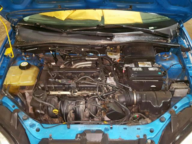 1FAHP34N57W191255 - 2007 FORD FOCUS ZX4 BLUE photo 7