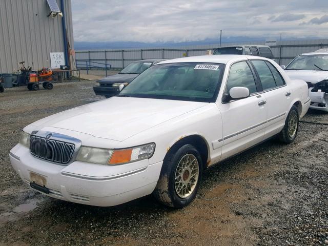 2MEFM74W4YX646272 - 2000 MERCURY GRAND MARQ WHITE photo 2