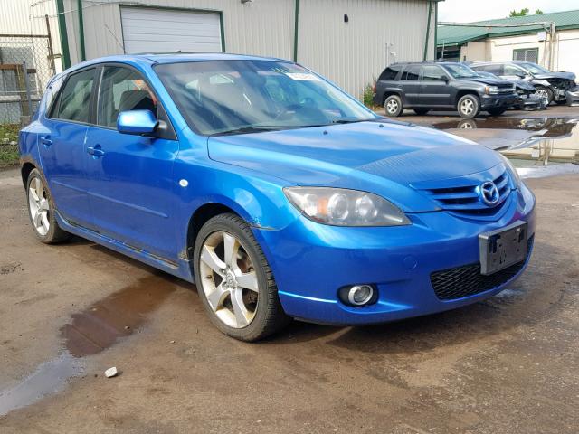 JM1BK343X41103788 - 2004 MAZDA 3 HATCHBAC BLUE photo 1