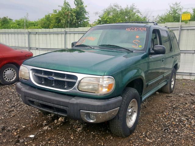 1FMZU34E7XUA47656 - 1999 FORD EXPLORER GREEN photo 2