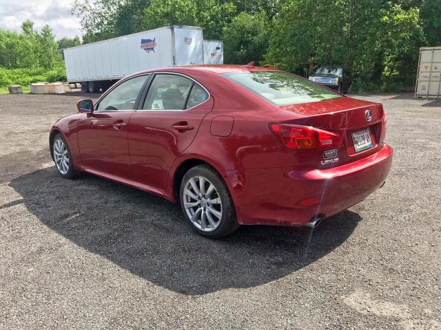 JTHCK262072009712 - 2007 LEXUS IS 250 RED photo 3