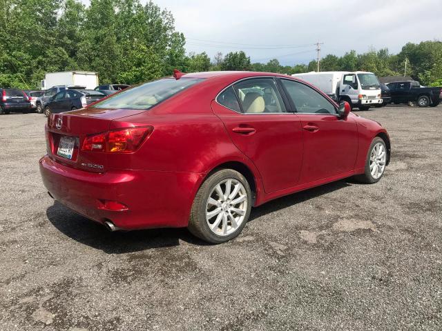 JTHCK262072009712 - 2007 LEXUS IS 250 RED photo 4