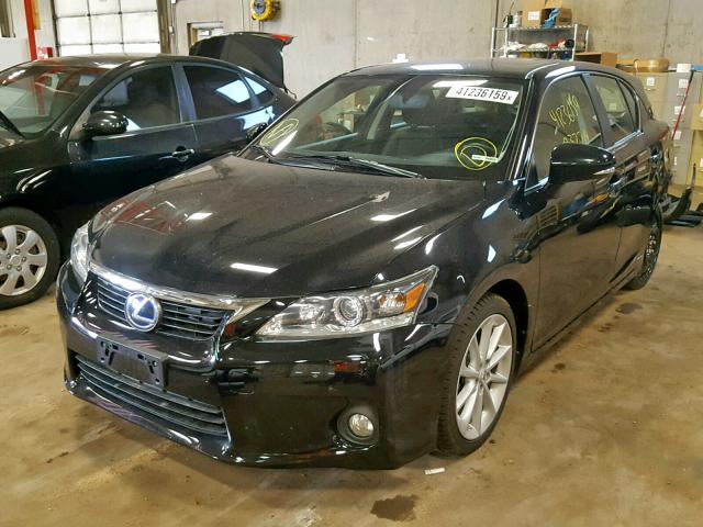 JTHKD5BHXD2158013 - 2013 LEXUS CT 200 BLACK photo 2