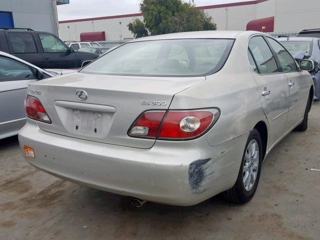 JTHBF30G730088750 - 2003 LEXUS ES 300 SILVER photo 4