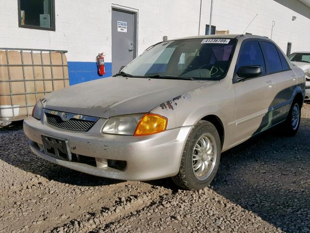 JM1BJ2220Y0229242 - 2000 MAZDA PROTEGE DX TAN photo 2