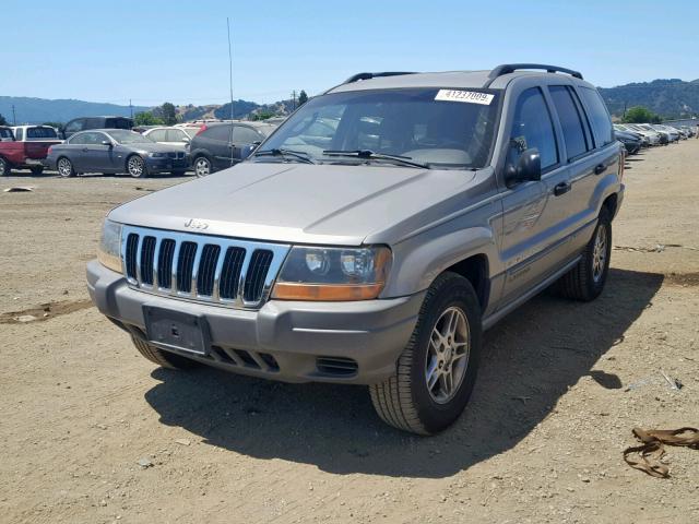 1J4GX48S22C135757 - 2002 JEEP GRAND CHER TAN photo 2