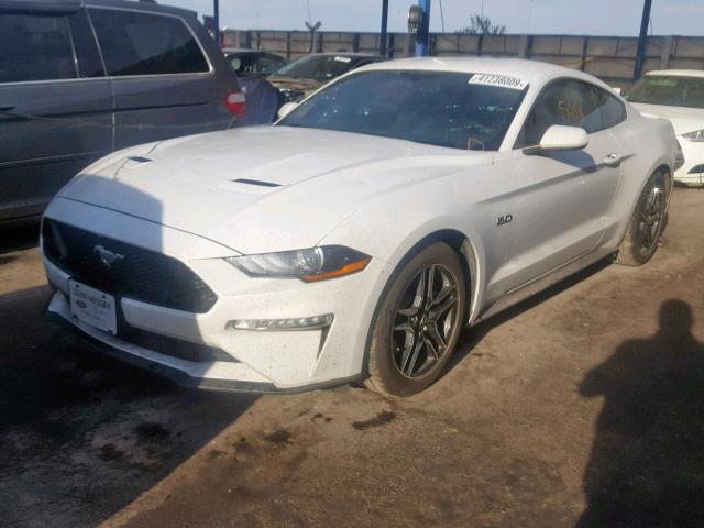 1FA6P8CF7K5147769 - 2019 FORD MUSTANG GT WHITE photo 2