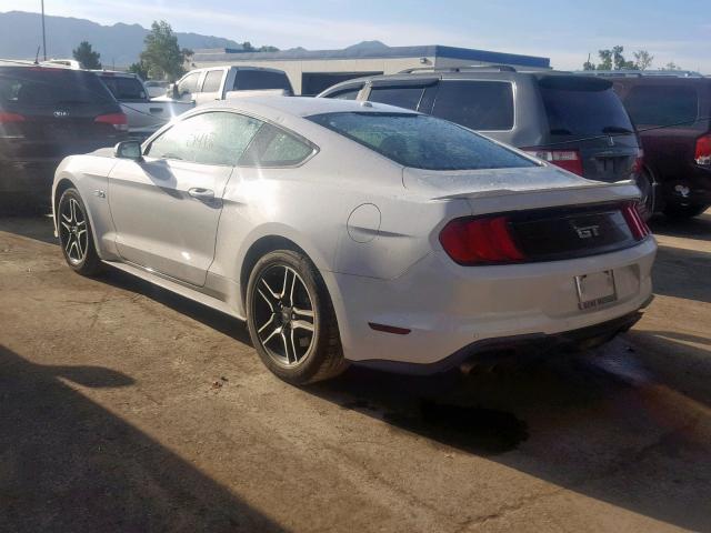 1FA6P8CF7K5147769 - 2019 FORD MUSTANG GT WHITE photo 3