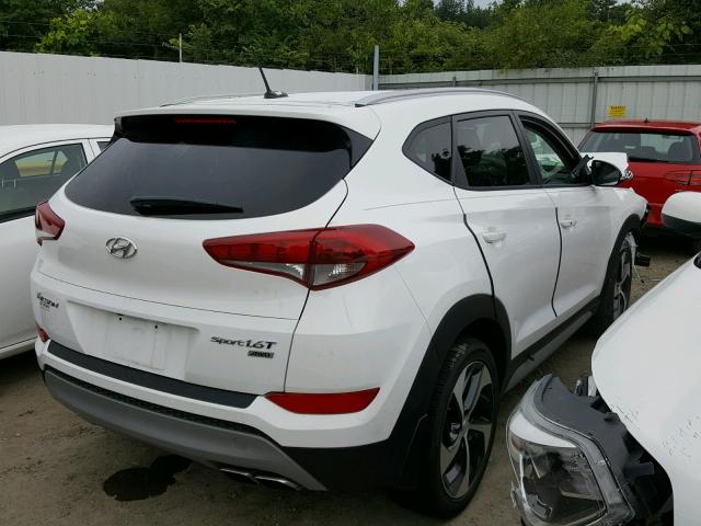 KM8J3CA20HU394192 - 2017 HYUNDAI TUCSON LIM WHITE photo 4