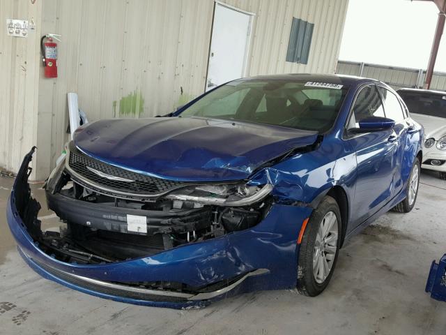 1C3CCCAB4FN687392 - 2015 CHRYSLER 200 LIMITE BLUE photo 2