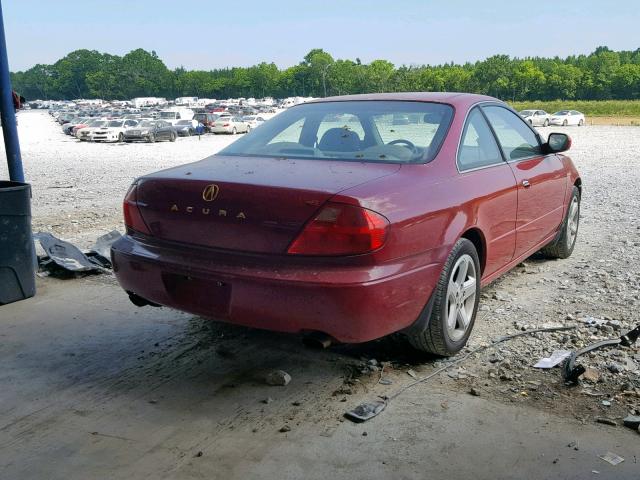 19UYA42651A032402 - 2001 ACURA 3.2CL TYPE RED photo 4