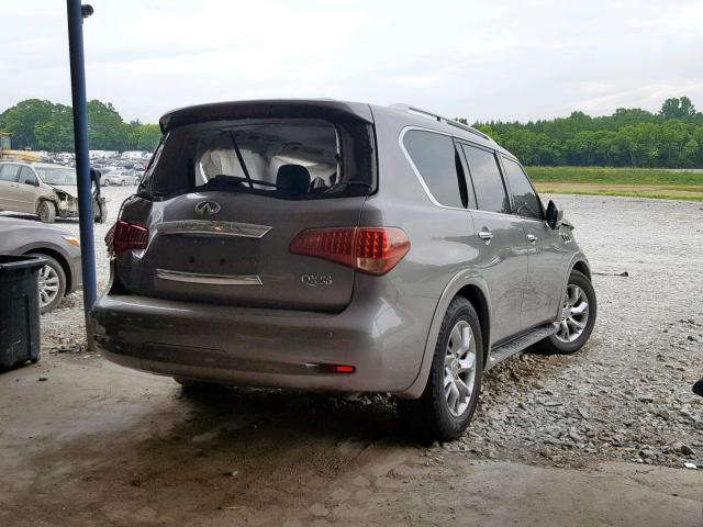 JN8AZ2NF7B9501361 - 2011 INFINITI QX56 GRAY photo 4