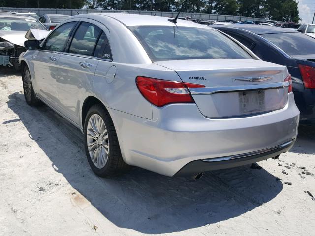 1C3BC2FG3BN584338 - 2011 CHRYSLER 200 LIMITE SILVER photo 3