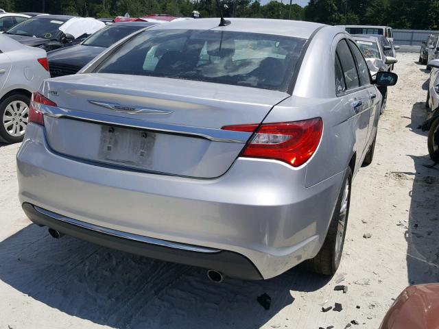 1C3BC2FG3BN584338 - 2011 CHRYSLER 200 LIMITE SILVER photo 4